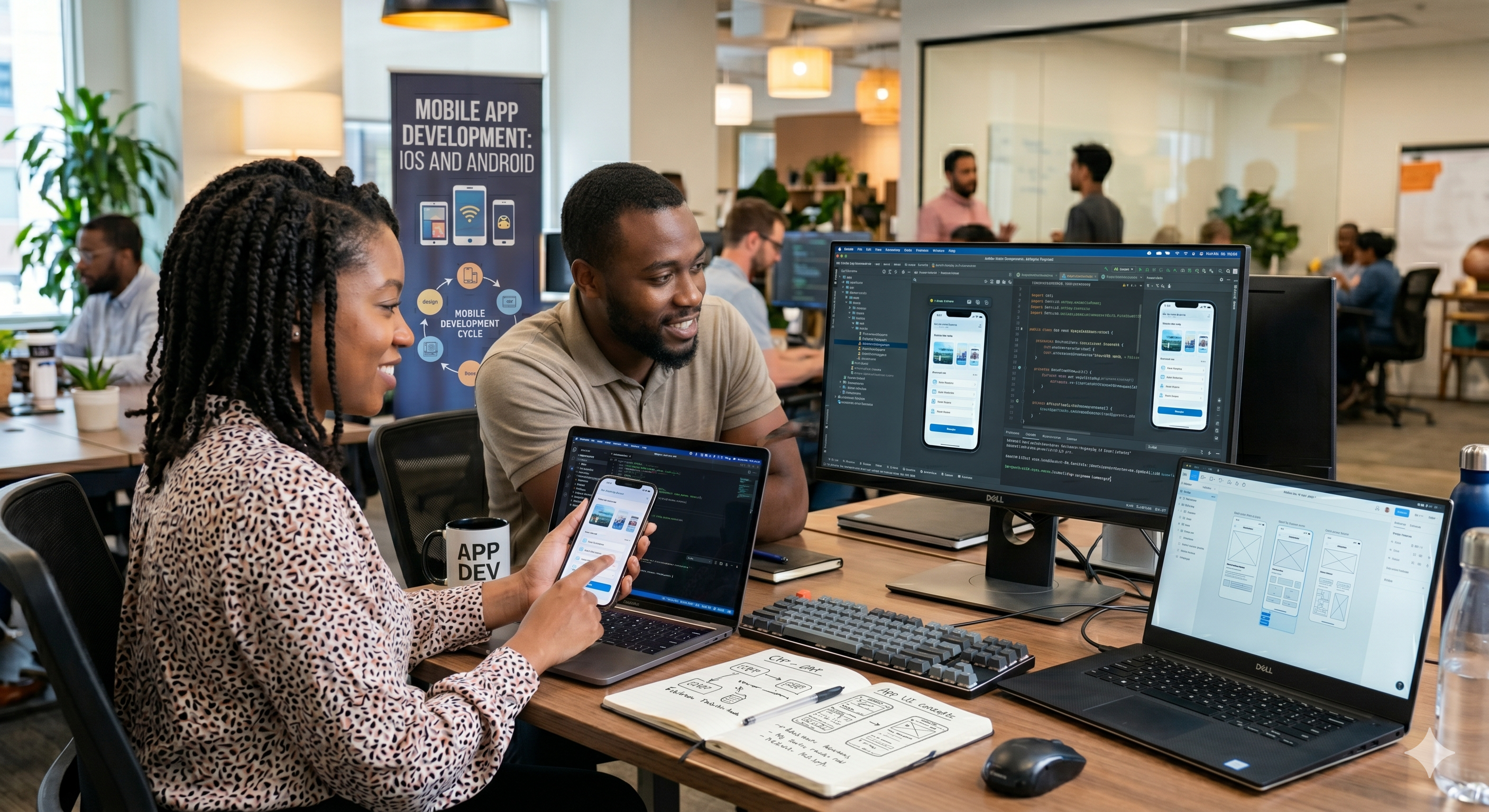 Black professional managing warehouse inventory and logistics